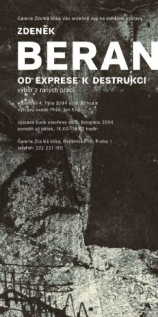 Od exprese k destrukci, výběr z raných prací