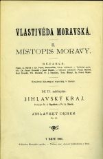 Vlastivěda moravská. II. Místopis. Jihlavský okres. - Pátek, Alois Josef