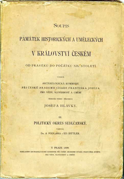 Soupis památek historických a uměleckých v politickém okresu sedlčanském