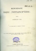 Monografie řádu "Thysanoptera". - Uzel, Jindřich