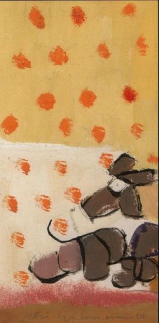 Kvaše, tempery a oleje na papíře z počátku 50. let