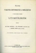 Soupis památek historických a uměleckých v politickém okresu Litomyšlském. sv. XXIX. - Matějka, Boh.