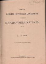 Soupis památek historických a uměleckých v politickém okresu michovohradišťském. Díl XLVI. - Šimák. J.V. Dr.