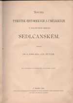 Soupis památek historických a uměleckých v politickém okresu sedlčanském. Díl III. - Podlaha, Antonín