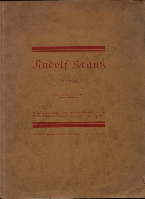 Rudolf Krauß, ein Radierer.