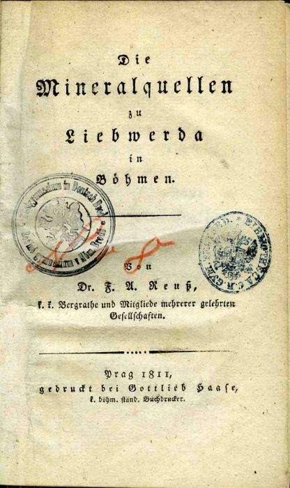 Die Mineralquellen zu Liebwerda in Böhmen.