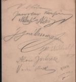 Zlatá Praha, menu u příležitosti 1000 čísla z 23.1. 1903 s podpisy literátů a výtvarníků - 