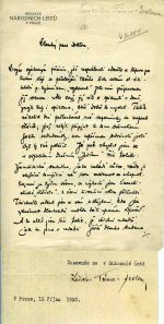 2 dopisy. - Tůma-Zevloun, Ladislav