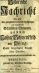 Historische Nachricht von dem vor zweyhundert Jahren berühmten und verruffenen Schlesischen Edelmann, Herrn Caspar Schwenckfeld von Osing, samt beygefügter Anzahl seiner Schrifften. - (Koepke, Adam)