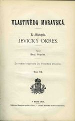 Vlastivěda moravská. II. Místopis. Jevický okres. - Popelka, Benjamin