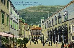 Barevná pohlednice z Dubrovníku.