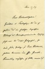 Dopis neznámému. - Schönborn, Friedrich von