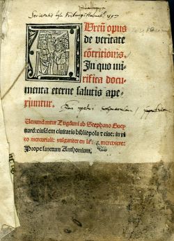 Aureum opus de veritate contritionis. In quo mirifica documenta eterne salutis aperiuntur.