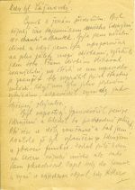 Tužkou psané poznámky "Kdo byl Lážnovský". - Landová-Štychová, Luisa