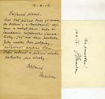 Dopis a dva podpisy. - Machar, Josef Svatopluk