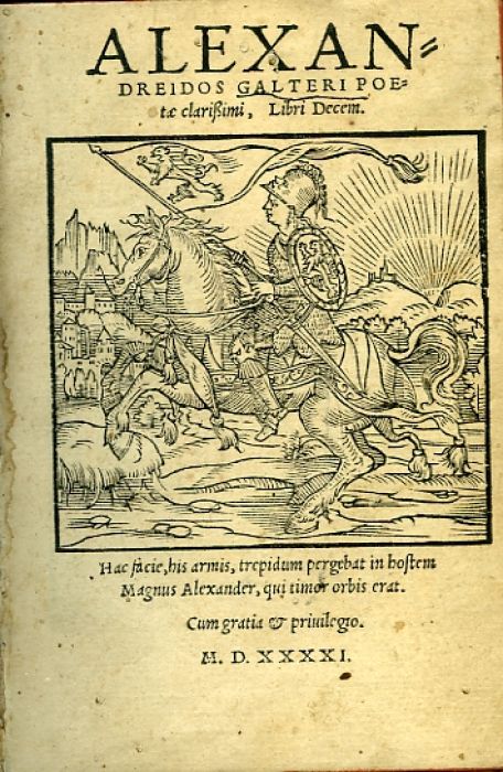 ALEXANDREIDOS GALTERI POEtae clasrißimi, Libri Decem. ...