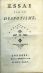 Essai sur le despotisme. - [Mirabeau, Honore-Gabriel Riquetti Comte de]