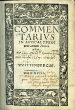 COMMENTARIVS IN APOCALYPSIN ante Centum Annos editus. - (Purvey John)