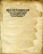 Glos vnd Comment auff den XIII. Artickel von rechtem Messhalten widr Luterische zwispaltung Joan/n/es Dobneck Cochleus von Wendelstein. - Cochlaeus Johannes