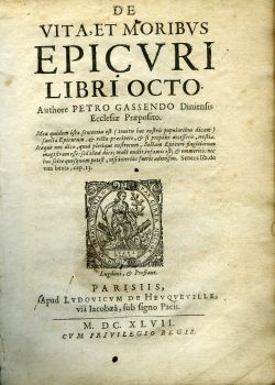 De vita et moribus Epicuri libri octo. ...