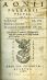 Epistolarum Lib. IIII., Eiusdem Orationes XII., De animoru immortalitate Lib. III. Quod scriptae est oratio in L. Muraenam, praemissa sunt quaedam ex M. Tulii oratione pro L. Muraena. - Aonius Palearius Verulanus