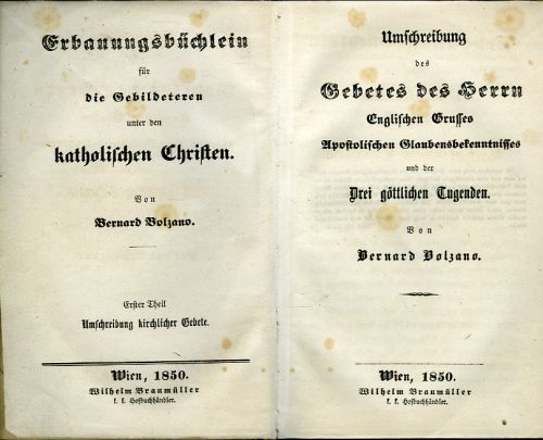 Erbauungsbüchlein für die Gebildeteren unter den katholischen Christen. ... Erster + Zweiter Theil.