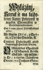 Wykázánj, Kterak se ma každodennj Rannj Pobožnost w negakém Shromážděnj w Společnosti wykonáwati. ... - 