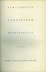 O bratrském dějepisectví - Krofta, Kamil