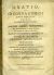 ORATIO, QUAM IN COENA DOMINI ANNO MDCCCIX PRAGAE IN S. METROPOLITANA ECCLESIA DIXIT JOANNES ALEXIUS RICHLOWSKY, DEI, ET APOSTOLICAE SEDIS GRATIA EPISCOPUS THERMIENSIS, SUAE REVERENDISSIMAE SERENITATIS DOMINI DOMINI PRINCIPIS ARCHIEPISCOPI PRAGENSIS SUFFRAGANEUS, S. METROPOLIT. ECCLESIAE PRAGENSIS CANONICUS, DECANUS AD S. APOLLINAREM, IN ANTIQUISSIMA ET CELEBERRIMA CAROLO-FERDINANDEA UNIVERSITATE PRAGENSI AA. LL. PHILOSOPHIAE ET SS. THEOLOGIAE DOCTOR, ET REVERENDISSIMI ARCHIEPISCOPALIS CONSISTORII CONSILIARIUS. - Richlowsky, Joannes Alexius