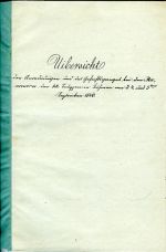 Uibersicht der Anordnungen und des Gefechtsganges bei den Manoeuvres der k:k: Truppen in Böhmen an 3. 4. und 5ten September 1846. - 