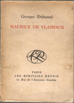 Maurice de Vlaminck. Avec quatre cuivres originaux et vingt-quatre reproductions en phototypie. - Duhamel, Georges