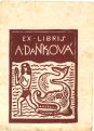 Ex libris A. Daňková - Tichý, František