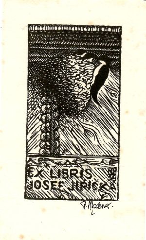 Ex libris Josef Jiřička - Macková, Anna