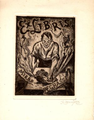 Ex libirs Mirro Pegrassi - Konůpek, Jan