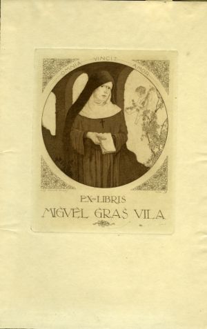 Ex libris Miguel Gras Vila - Falgás, Louis Garcia