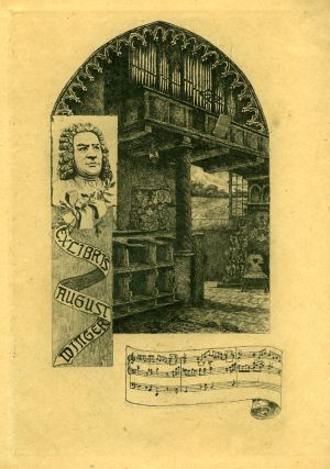 Ex libris August Winger - Fischer-Oels, Helma