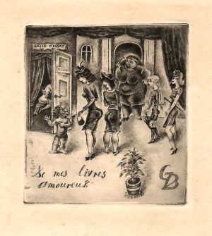 De mes livres amoureux [Ex libris Giovanni Botta] - Fingesten, Michel