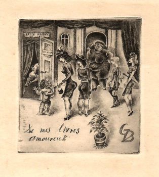 De mes livres amoureux [Ex libris Giovanni Botta]