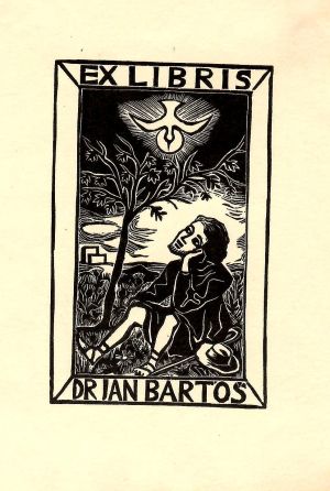 Ex libris Dr. Jan Bartoš - Florian, Michael