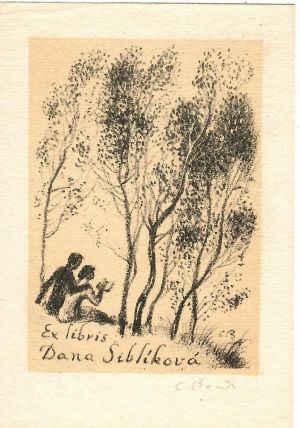 Ex libris Dana Siblíková - Bouda, Cyril