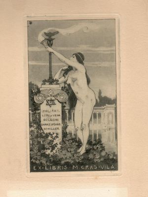 Ex libris M. Gras Vila - Titz, Louis