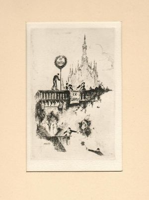 Ex libris W. Botta - Cavallini, Attilio