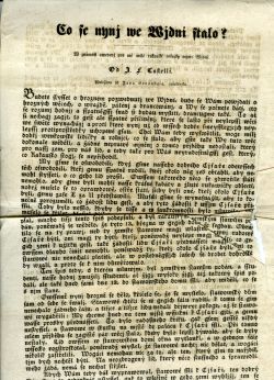 Co se nynj we Wjdni stalo? W známost uwedenj pro mé milé rakauské rolnjky mjmo Wjdně.