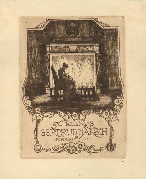 Ex libris Gertrud Jaksh - Jaksch, Franziska
