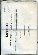 Loterie, hrst naděje a pytel nejistoty, nebo-li: Co jest loterie? - Máme-li v ni sázeti? - Jakého štěstí můžeme se z hry té nadíti? ... S velkými početními tabulemi. - Rudová-Machotková, Josefka