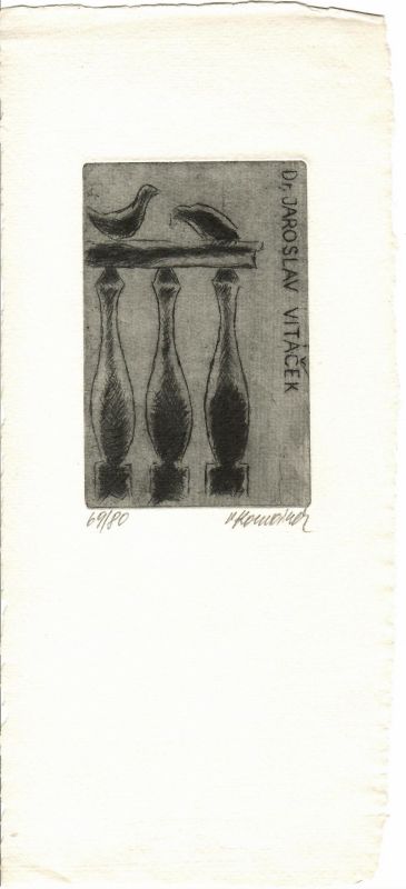 [Ex libris] Dr. Jaroslav Vitáček