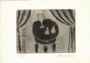 [Ex libris] Dr. Ivo Prokop - Komárek, Vladimír