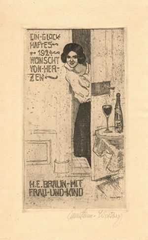 Ein Glückhaftes - 1924 - wünsch von Herzen - Braun-Kirchberg, Hans Emil