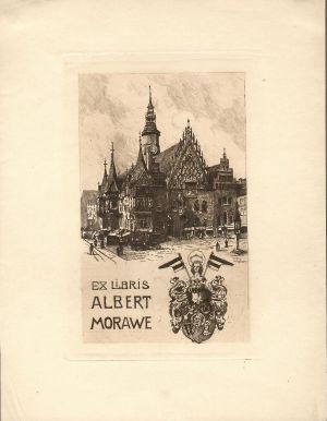 Ex libris Albert Morawe - Fahr, Heinrich
