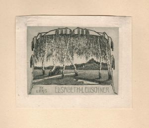 Ex libris Elizabeth Leuschner - Fischer-Oels, Helma